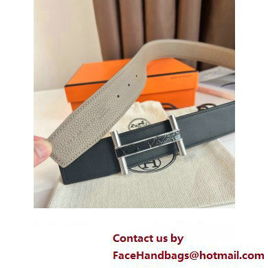 Hermes Brigde belt buckle  &  Reversible leather strap 38 mm 01 2023